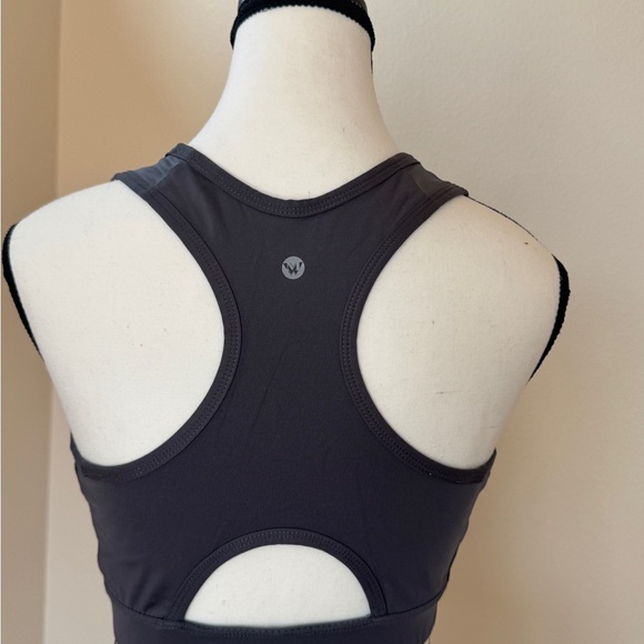 Gray Sports Bra White Mark - Picture 3 of 4